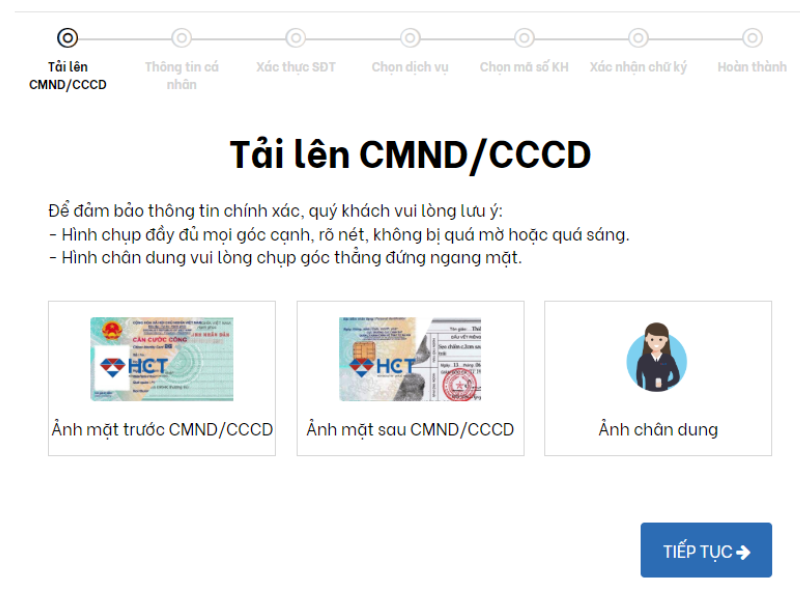 bước 1 mở t&agrave;i khoản giao dịch h&agrave;ng h&oacute;a tại hct