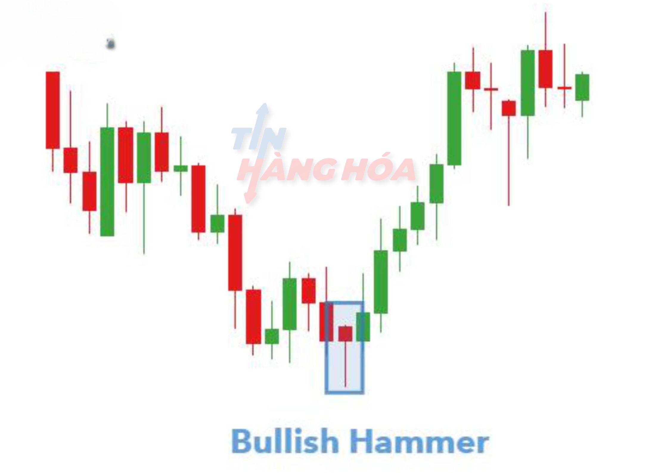 M&ocirc; h&igrave;nh nến hammer giảm