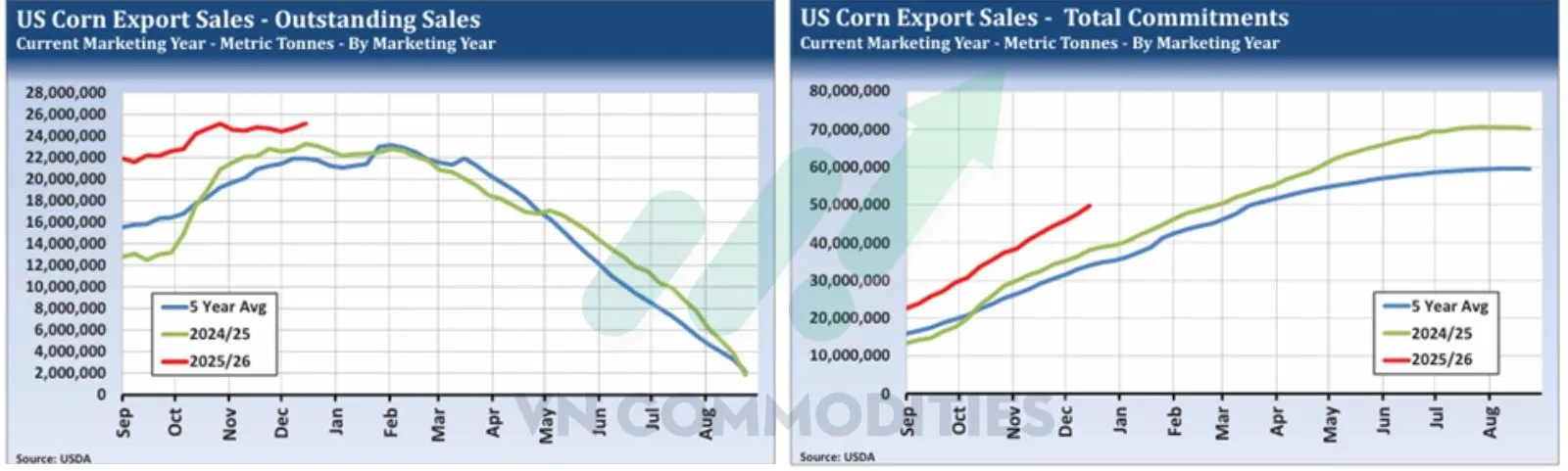 xuất khẩu ng&ocirc; Mỹ