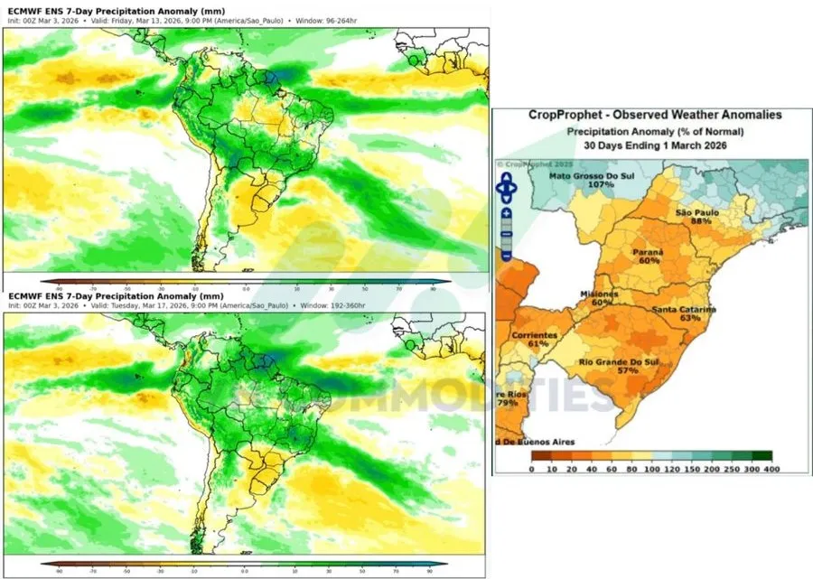 Triển vọng thời tiết Nam Mỹ 