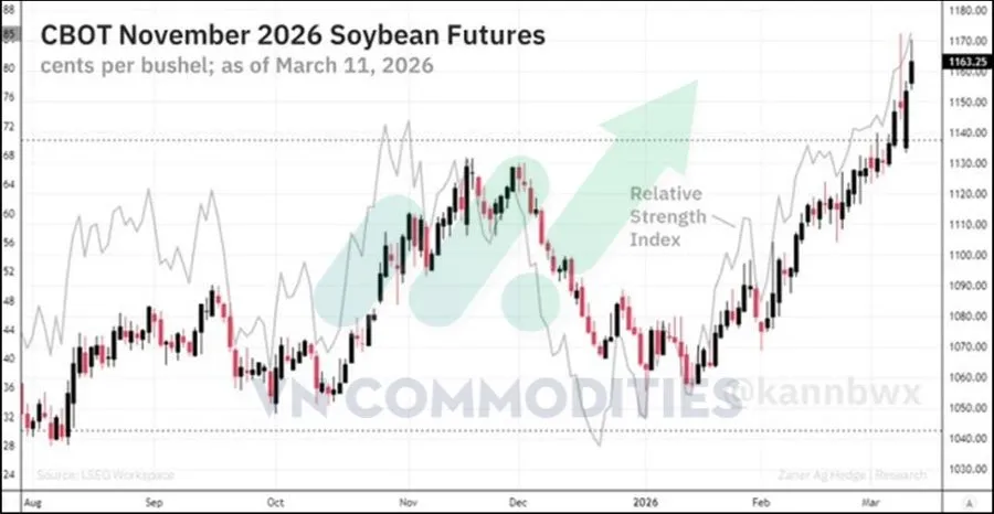Gi&aacute; hợp đồng dầu đậu tương vụ mới th&aacute;ng 11 