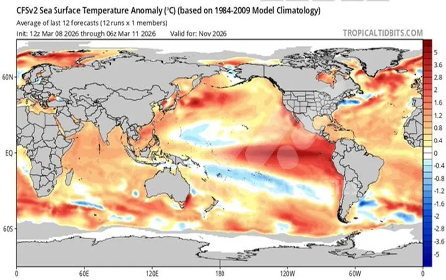 Dấu hiệu xuất hiện El Nino 
