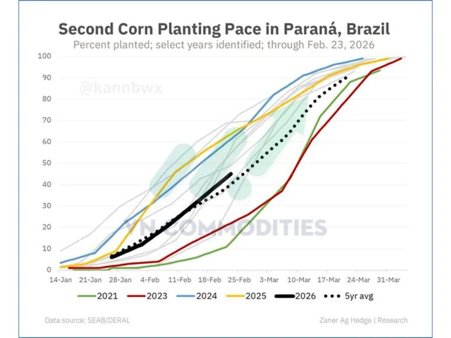 tốc độ gieo trồng n&ocirc;ng sản tại Brazil