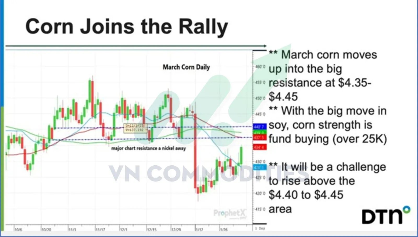 n&ocirc;ng sản: ng&ocirc; bắt đầu đ&agrave; tăng 