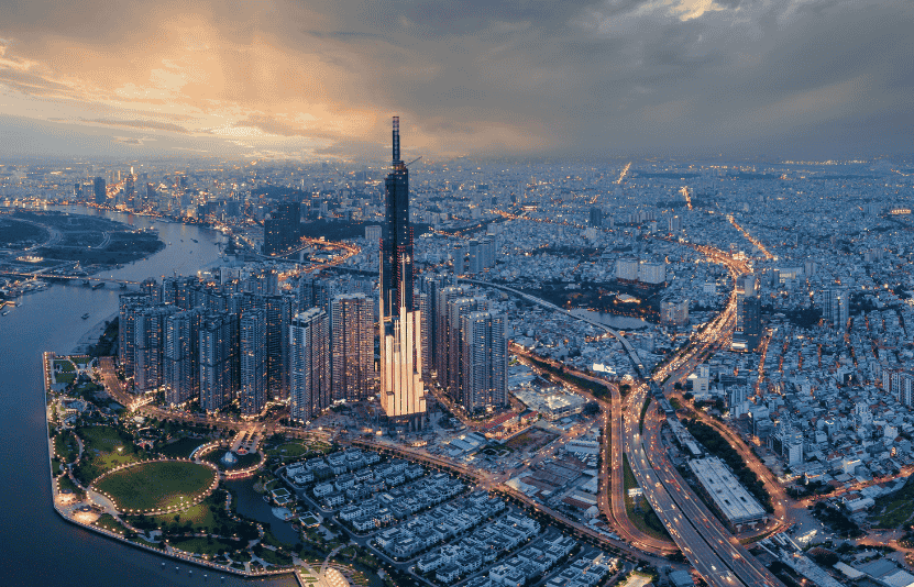 TP.HCM tăng hạng t&agrave;i ch&iacute;nh to&agrave;n cầu, c&aacute;c t&ograve;a nh&agrave; trung t&acirc;m s&aacute;ng đ&egrave;n