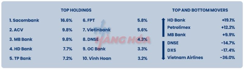 Top 10 danh mục đầu tư của Pyn Elite Fund