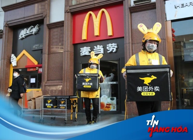 G&atilde; khổng lồ giao đồ ăn Meituan tăng