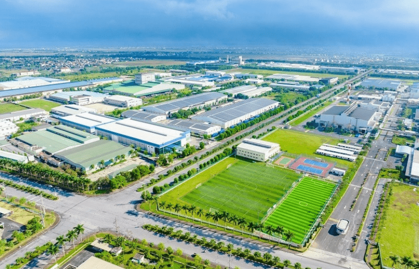 Một góc của Khu công nghiệp Đồng Văn