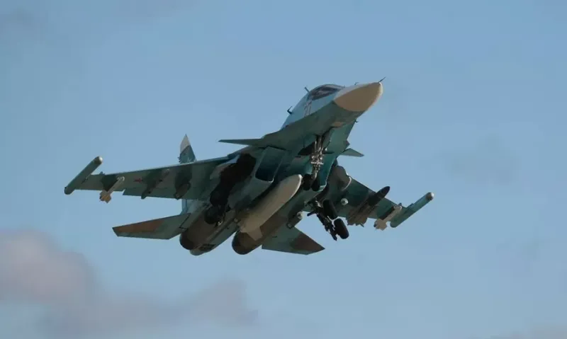 Tiêm kích bom Su-34 của Lực lượng Không quân Nga.