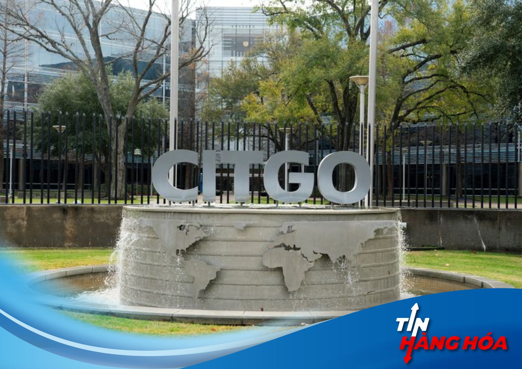 Biển hiệu của Citgo Petroleum được nh&igrave;n thấy tại trụ sở ch&iacute;nh của c&ocirc;ng ty ở Houston, Texas, Hoa Kỳ