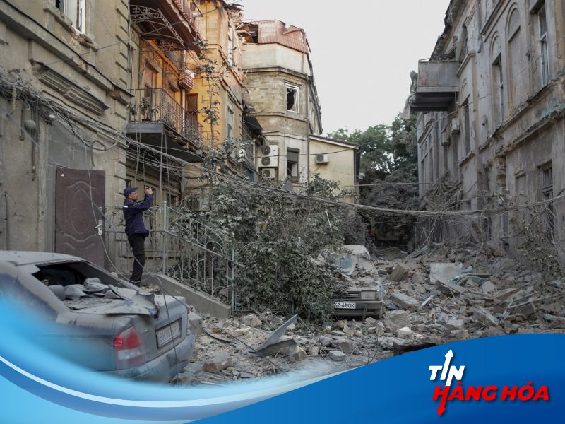 Nga tấn c&ocirc;ng t&ecirc;n lửa v&agrave;o th&agrave;nh phố Odesa, Ukraine