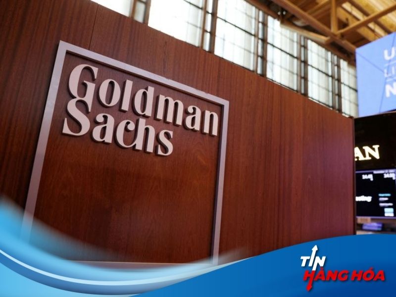 Logo của Goldman Sachs được nh&igrave;n thấy tr&ecirc;n s&agrave;n giao dịch tại S&agrave;n giao dịch chứng kho&aacute;n New York 