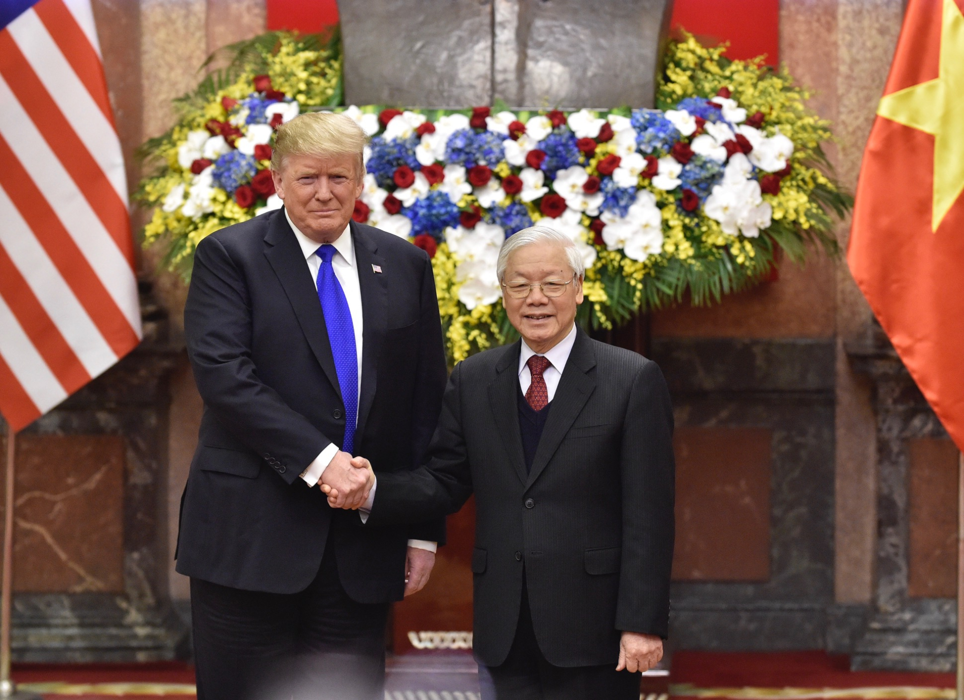 Donald Trump và cố Tổng bí thư Nguyễn Phú Trọng