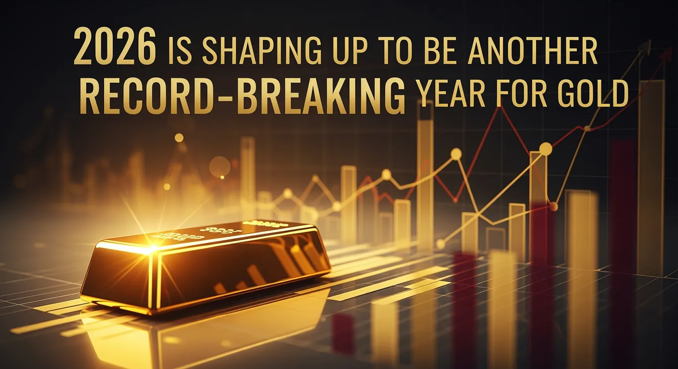 Vàng bứt phá mạnh trong năm 2026: Động lực kỷ lục vẫn được bảo toàn