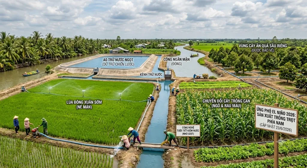 🚨 CHỦ ĐỘNG ỨNG PHÓ EL NIÑO 2026: SẢN XUẤT TRỒNG TRỌT PHÍA NAM CHUYỂN MÌNH TỪ SỚM, TỪ XA