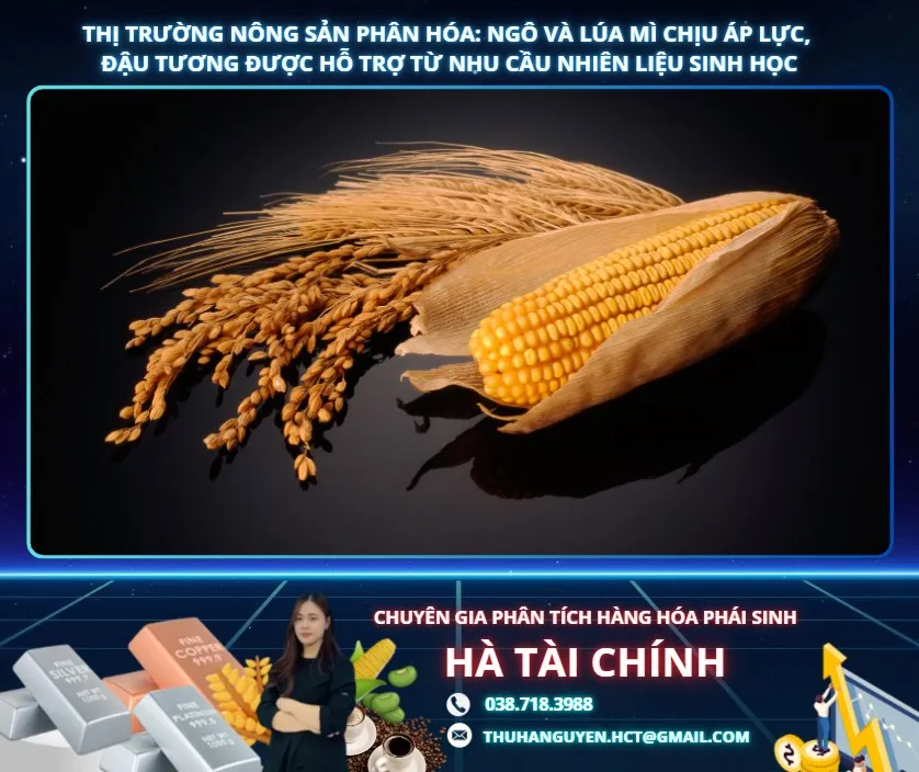 THỊ TRƯỜNG NÔNG SẢN PHÂN HÓA: NGÔ VÀ LÚA MÌ CHỊU ÁP LỰC, ĐẬU TƯƠNG ĐƯỢC HỖ TRỢ TỪ NHU CẦU NHIÊN LIỆU SINH HỌC