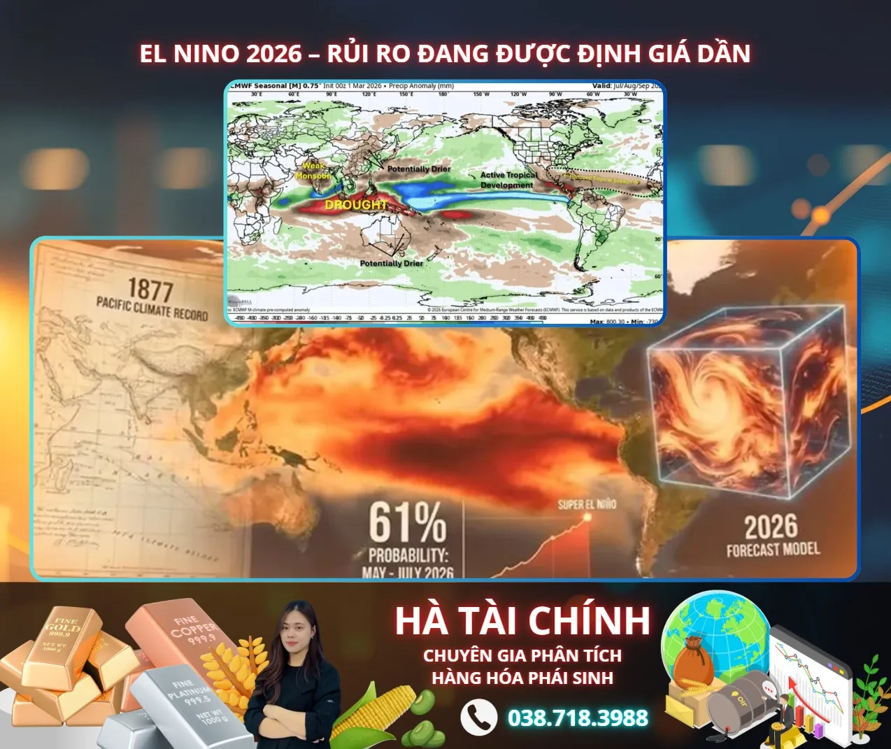 EL NINO 2026 – RỦI RO ĐANG ĐƯỢC ĐỊNH GIÁ DẦN