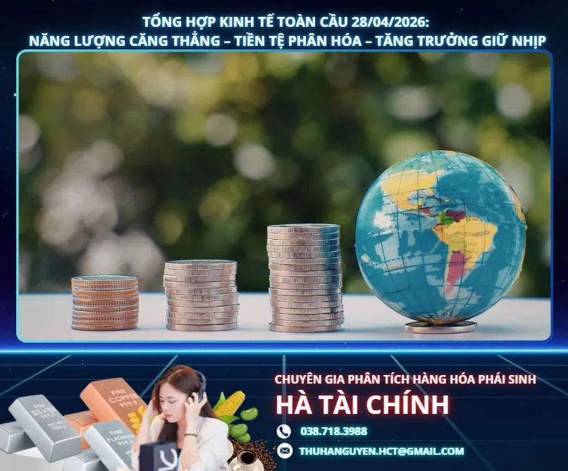 TỔNG HỢP KINH TẾ TOÀN CẦU 28/04/2026: NĂNG LƯỢNG CĂNG THẲNG – TIỀN TỆ PHÂN HÓA – TĂNG TRƯỞNG GIỮ NHỊP